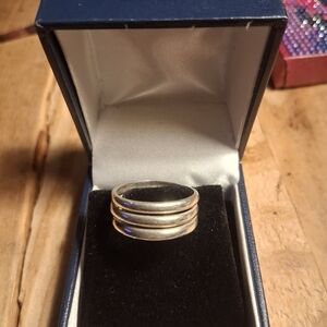 Vintage Handmade Mexican Sterling Stacked Ring